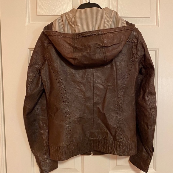 Brown Leather Jacket - Picture 3 of 7
